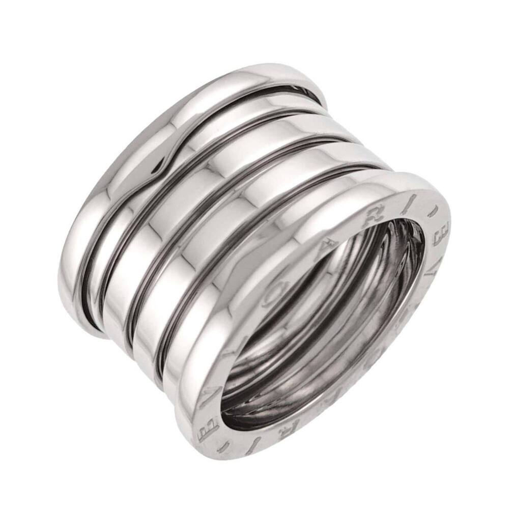 Bulgari BVLGARI B-ZERO1 5-band ring #53 18K WG White Gold 750